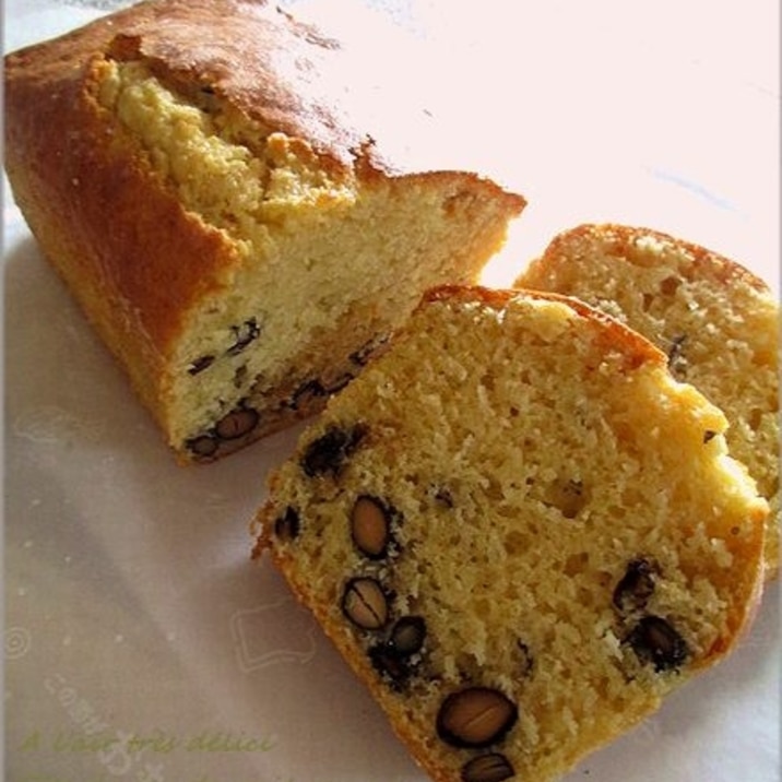 HMで簡単!黒豆入りパウンドケーキ☆